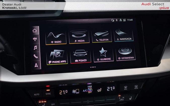 Audi A3 cena 129900 przebieg: 1510, rok produkcji 2022 z Łódź małe 781